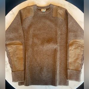 LL Bean Commando sweater Medium Deep Woods Green Heather color